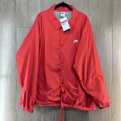 Chaqueta roja Nike Sportswear para hombre Club Coaches talla grande FN3316-657 Foto 1 de 4