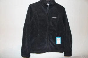 Columbia Woman"s Benton Springs Black Fleece Full zip Jacket sz M - Picture 1 of 4