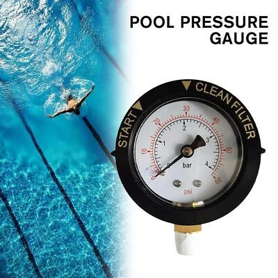Pool Filter Pressure Gauge 0-60PSI Pool Pump Pressure Gauge - Image 1 of 4