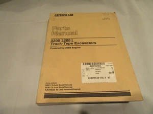 2 BOOKS Volume 1 and 2 Cat 320B 320B L Excavator PARTS MANUAL with 3066 Engine - Bild 1 von 12