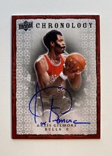 2007-08 UPPER DECK CHRONOLOGY ARTIS GILMORE AUTO CHICAGO BULLS SIGNATURE NBA HoF
