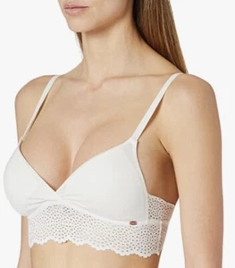 Skiny Women's Damen Soft Bh Herausnehmbare Pads Bamboo Lace Full Coverage Bra - Picture 1 of 11