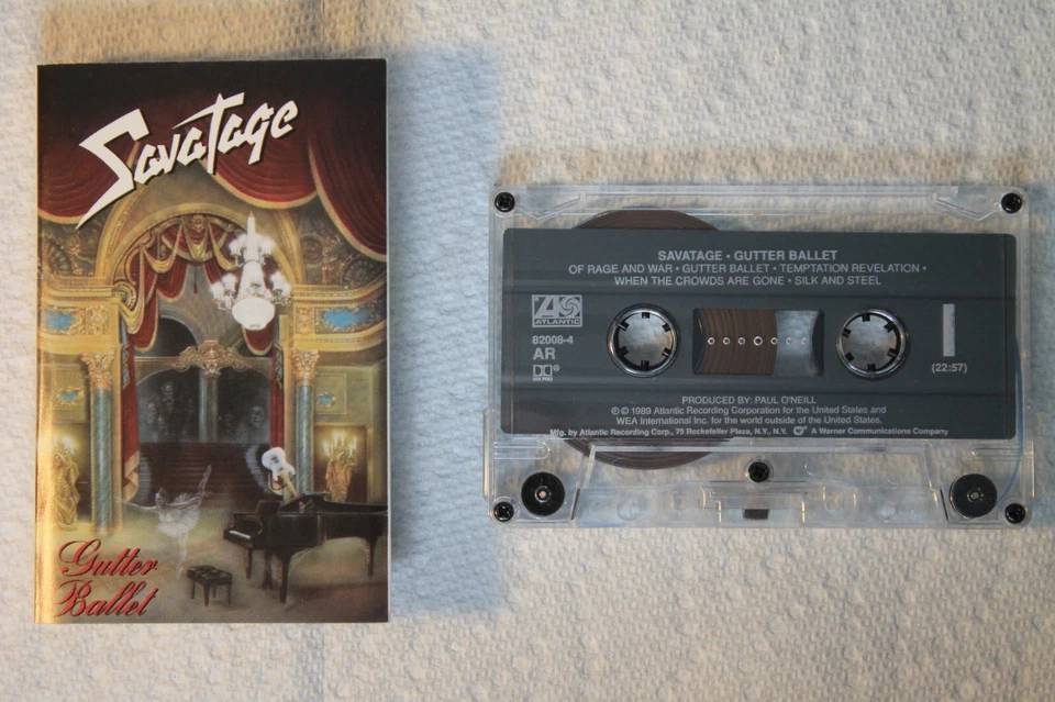 Savatage - Gutter Ballet US Atlantic cassette 1989 heavy metal TESTED - Image 1 of 1
