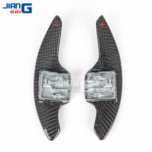 Carbon Fiber Steering Wheel Paddle Shifter For Corvette C7 14-19 Camaro 16-24 - Picture 1 of 11