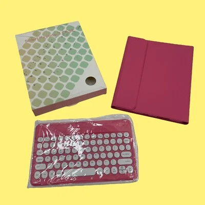 Pink Smart  Keyboard and Case Cover for iPad 10th #4633 Z48/3 (AR) - Image 1 of 4