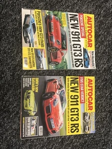 2x AUTOCAR Magazines (from 2014): Featuring Porsche 911 GT3 RS - Picture 1 of 3