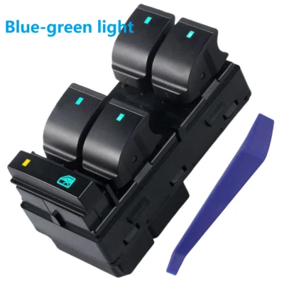 Interruptor de control de ventana eléctrica para GMC Acadia 2007-2016 luz azul 25789239 901-990 Foto 1 de 4