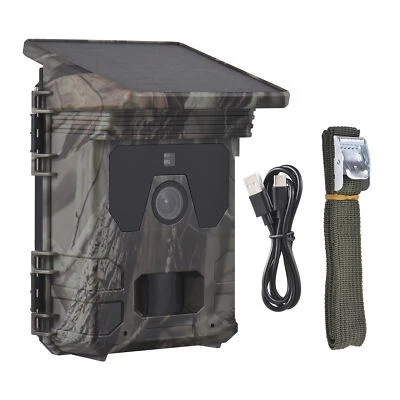 50MP 4K Trail Camera Solar Powered Hunting Camera With 32G Memory Card - Image 1 of 4