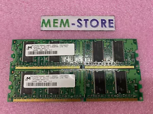 Micron MT4VDDT3264AY-400BF 512MB kit PC3200U DDR-400MHz CL3 Memory RAM 1Rx16 - Picture 1 of 1