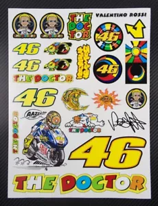 The Doctor set decalcomanie foglio 24 adesivi per yamaha yzr-m1 MotoGP Laminato - Foto 1 di 4