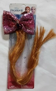Hair Clip with Ponytail and Sequin Bow, Girl's 3+, Ana Frozen II, Disney. - Picture 1 of 8