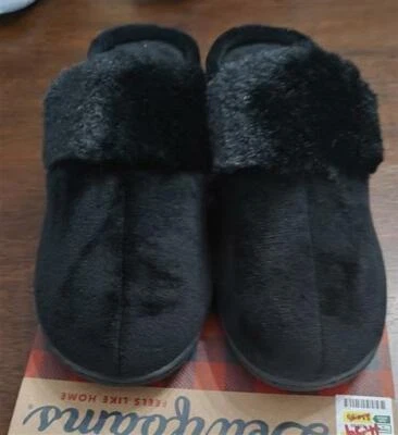 NUEVO Zuecos Dearfoams Microgamuza Negro Scraff S 75677 Foto 1 de 3