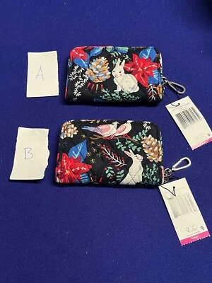 Vera Bradley Christmas Winter Forest RFID Small Bifold Wallet New PICK 1 PATTERN - Image 1 of 4
