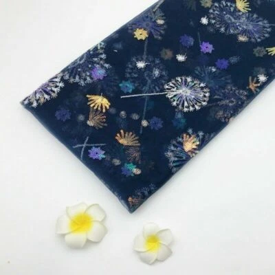 Encaje Malla Lentejuelas Tul Tela Bordado Voile Vestido Faldas Cortina Flor Elegante Foto 1 de 4