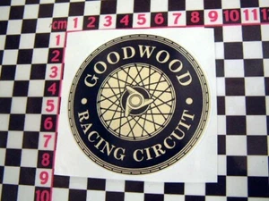 Goodwood Race Circuit Wire Wheel Sticker - British Classic Car 1960 1950 1970 - Picture 1 of 1