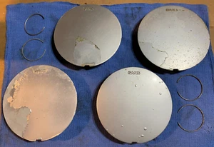 Wheel cover hub cap for alloy wheels on Saab. Set of 4 with Rings. 6.5" diameter - Picture 1 of 13