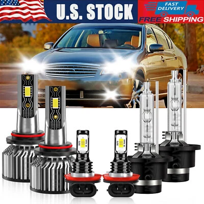 Kit de luces antiniebla faros LED HID blancos para Infiniti M35 2010 Foto 1 de 4