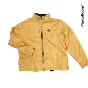 CATALINA Vintage Small (4-6) Zip-up Wind Jacket Bright Yellow with Drawstring Ne - Picture 1 of 4