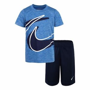 New Nike Boys Dropset Dri-FIT T-Shirt & Shorts Set Choose Size & Color MSRP $36