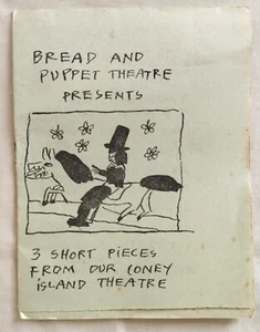 BREAD AND PUPPET THEATRE – RARE EARLY 70S BOOKLET! - Picture 1 of 5