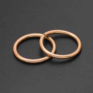 1Pc Seamless Hinged Segment Clicker Sleeper Ring Hoop Lip Ear Nose Septum Pierce - Picture 1 of 8