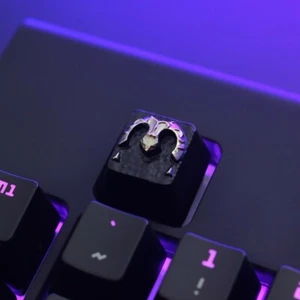 FGO Jeanne d'Arc Keycap OEM R4 Fate Grand Order Key Cap Aluminium Alloy Anime - Picture 1 of 3