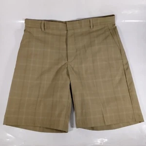 Pantalones cortos de golf Walter Hagen a cuadros beige para hombre 36 - Imagen 1 de 4