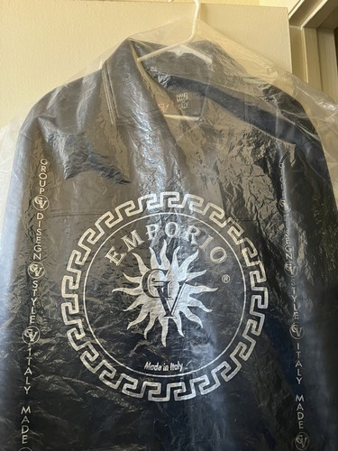 Giacca Moto Vintage Gianni Versace Istante Nera Iconica Pelle Bottoni Italia