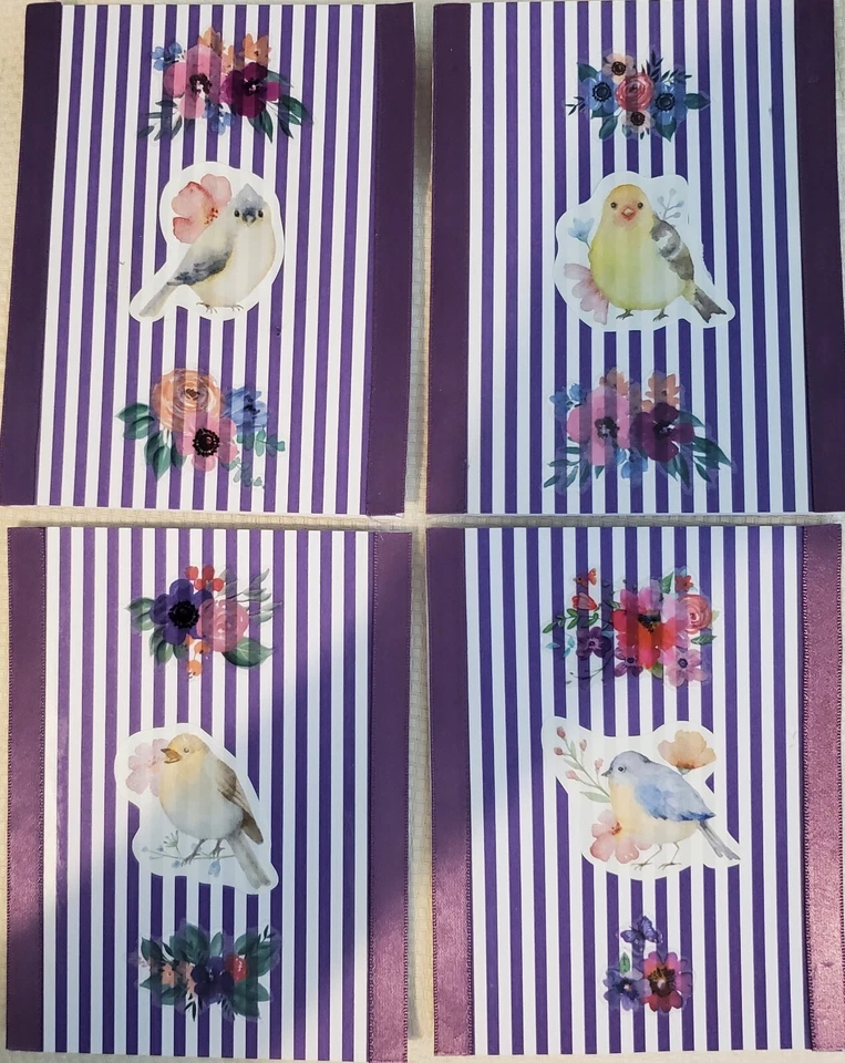 Handmade Greeting Cards -(set of 8) Sympathy Cards with Message and Envelopes - Image 1 of 4