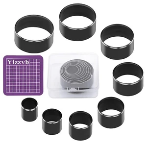 8 Pcs Leather Circular Punch Set, Round Punches, 0.78in-2.17in - Picture 1 of 7