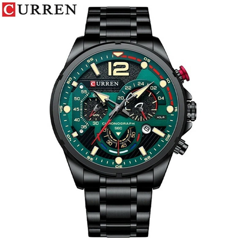 Design Curren 8395 Luxury Brand Analog Luminous Auto Date Business Wrist