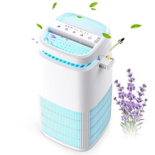 Purificadores de aire 4 en 1 para el hogar ionizador de aire generador de iones negativos eficiente HE... Foto 1 de 4