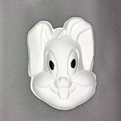 12 maschera carta pesta coniglio rabbit decorare dipingere halloween carnevale - Immagine 1 di 3