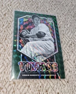 2021 ROBIN ROBERTS MOSAIC VINTAGE GREEN PRIZM INSERT (PHILLIES) - Picture 1 of 1