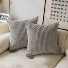 Square Rectangle Back Plush Cushion Pillow Cover Sofa Pillowcase Home Sofa Decor
