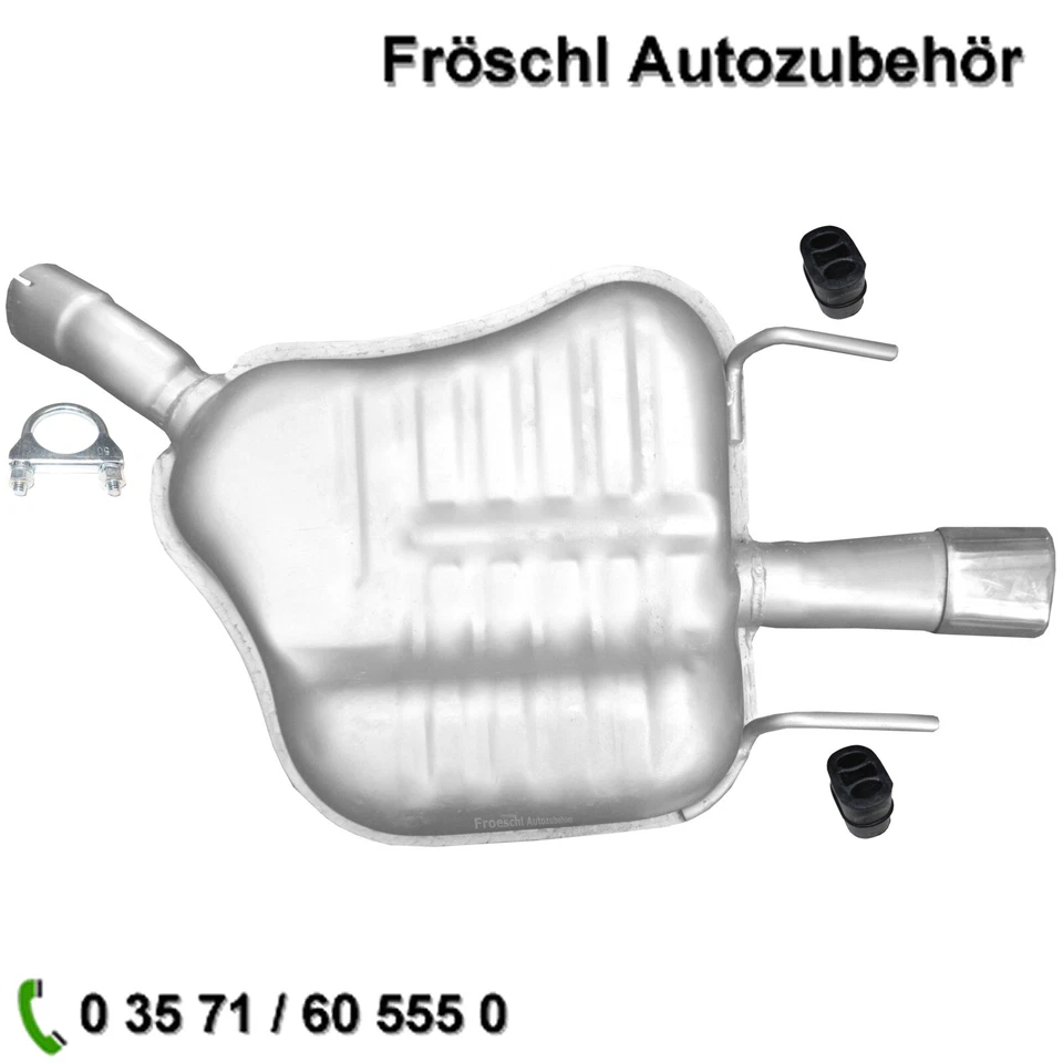Endschalldämpfer für Opel Vectra C 1,9 CDTi 2,0 2,2 DTi SPORT SRi Anbausatz a* - Bild 1 von 1