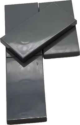 LEGO Nr- 4560184 Fliese 2x4 dunkelgrau  /  4 Stück - Bild 1 von 2