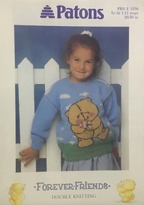 Patons Kinder Mädchen Forever Friends Pullover DK STRICKMUSTER 5256 -20-30” - Bild 1 von 2