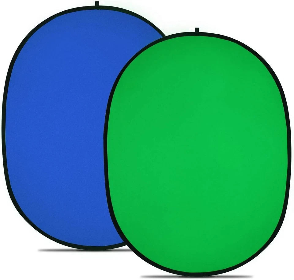 Fotodiox Pro Fondo Plegable 5x7’ Chromakey Verde/Azul Chromakey 2 en 1 Foto 1 de 1
