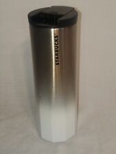 Starbucks Insulated Tumbler 2020 GOLD WHITE Ombre Double Wall Hot/Cold Cup 16 oz
