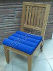 Frontgate Outdoor Channeled Replacement Patio Chair Cushion 17X17 Cobalt Blue