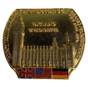 Volksmarch German Memorabilia USA England Tower Bridge Medal Pin 1989 WRAMC - Bild 1 von 5