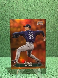 2024 Topps Stadium Club Bryan Woo Chrome Orange Refractor /99 RC - Picture 1 of 2