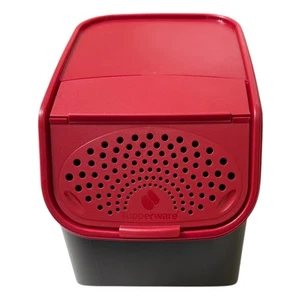 Tupperware Potato Onion Storage Container Keeper Black & Red 8.3L 4322A-1 - Picture 1 of 8