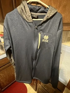 Colosseum Notre Dame Hoodie Full Zip Navy/Grau Gr. XL - Bild 1 von 3