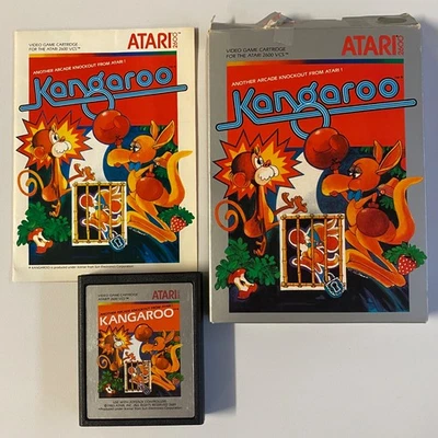 Atari 2600 Game Cartridge KANGAROO (1983) with Vintage Original Box + Manual - Image 1 of 4