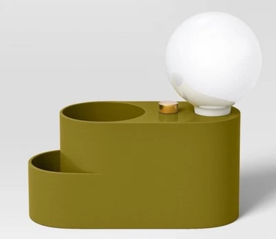 NUEVA Lámpara de Mesa Organizadora de Pantalla Orbe Novedad - Room Essentials™ Verde Oliva Foto 1 de 3