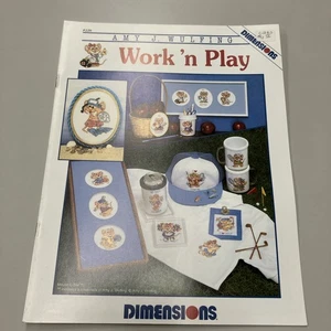 Dimensions Cross Stitch Pattern Chart Leaflet Ellen Amy Wulfing WORK 'N PLAY FS - Picture 1 of 4