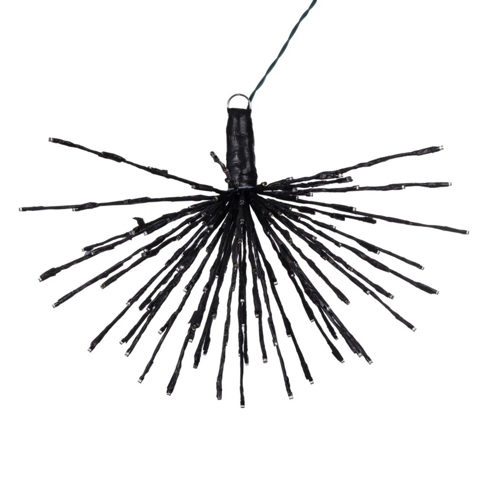 Vickerman 160Lt x 24 Black Starburst Warm White 5mm Twinkle LED Lights. - Image 1 of 1