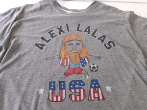 Camiseta de fútbol gris manga corta Alexi Lalas EE. UU. por Homenaje Hombres XL Hecha en EE. UU. - Imagen 1 de 5